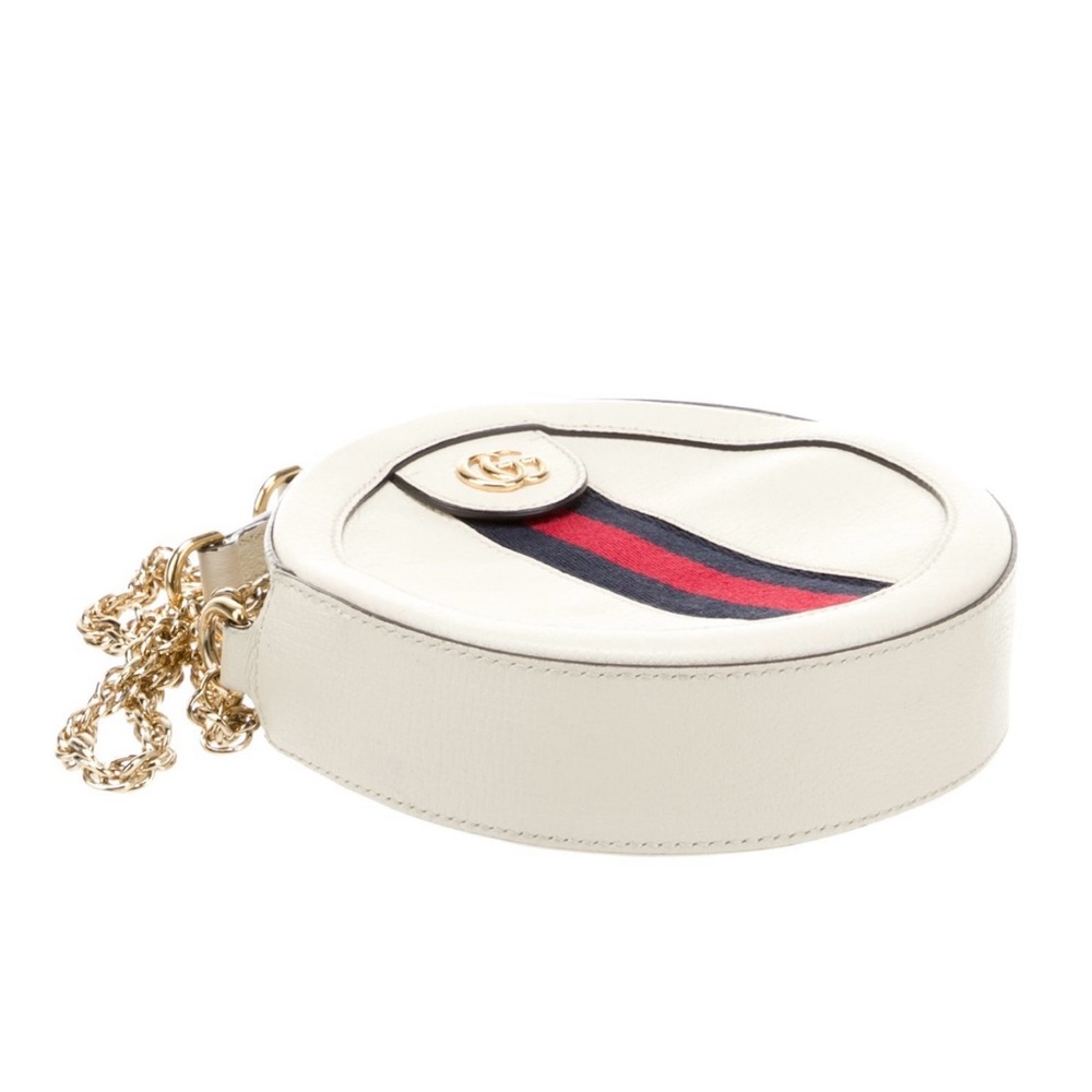 Gucci Mini Ophidia Round backpack in white color - Picture 11 of 11